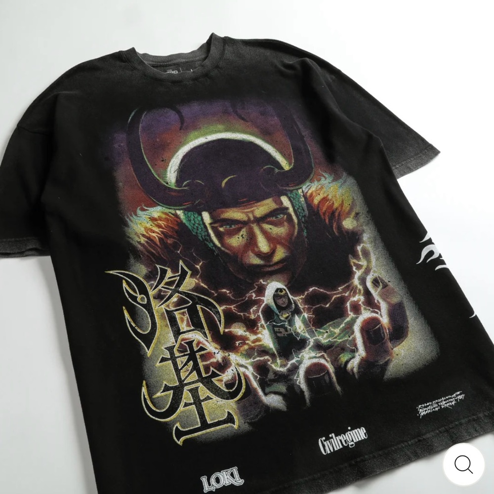 CIVIL REGIME BY DARC SPORT LOKI GOD OF MISCHIEF SHIRT ~ MEDIUM